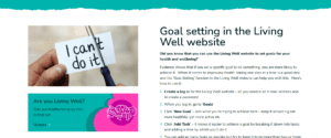 Read more about the article Achieve your goals with Living Well