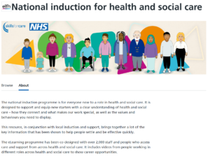 Read more about the article FOR NEW STARTERS… The National Induction for Health and Social Care